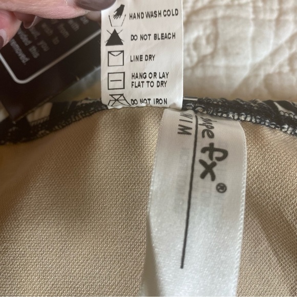 Shape FX Swim Skirt Women Plus Size 16 Full Coverage Bottoms Black White C 3464 - Picture 6 of 16